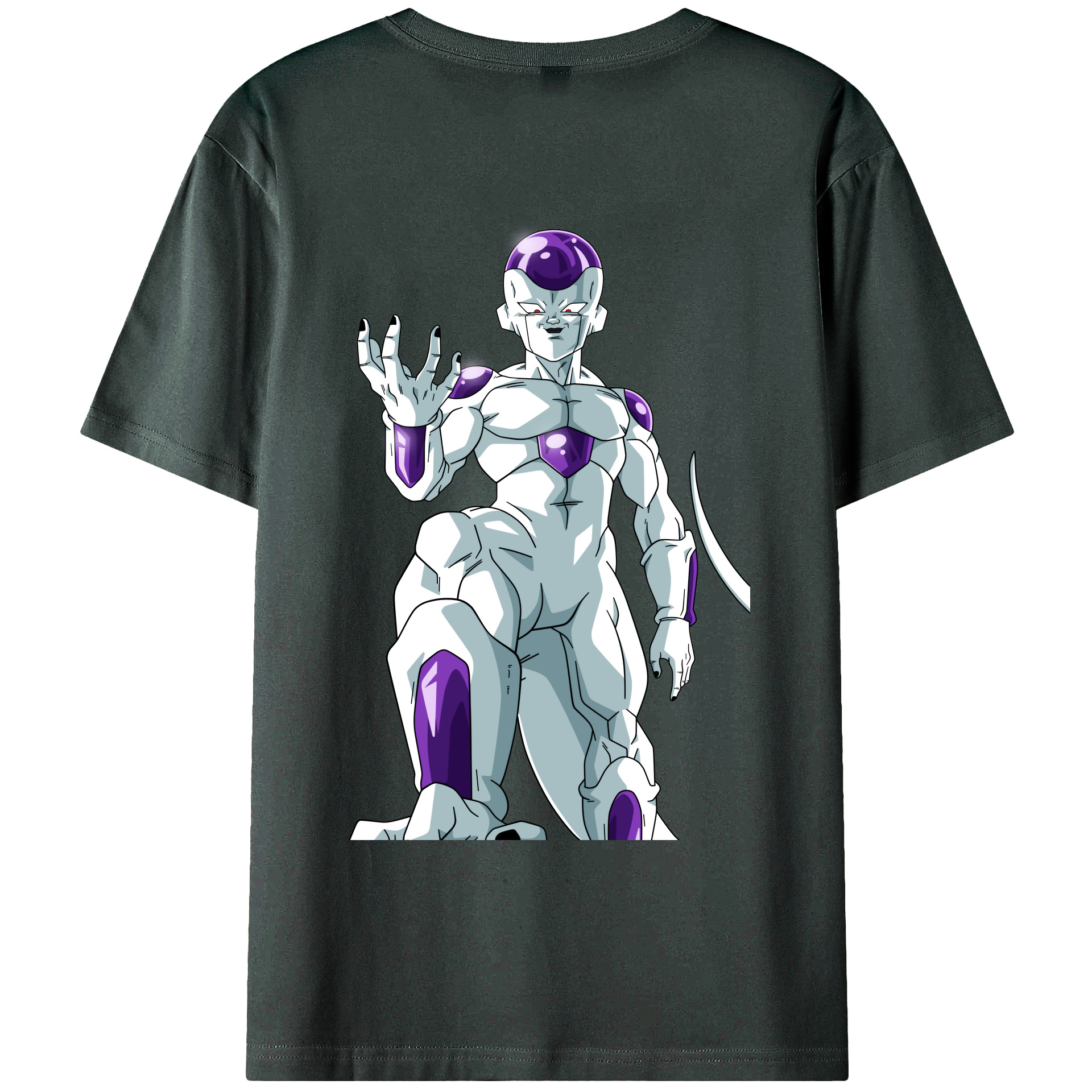（画像用） ドラゴンボール フリーザ DRAGON BALL Frieza 綿100％ メンズ半袖Tシャツ（バックプリント） 通気性